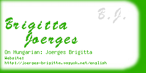 brigitta joerges business card